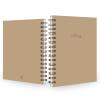Caderno Feminino Solid Colors Nude 14x20 100 Fls