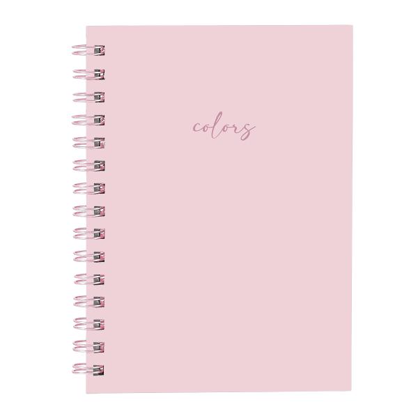 Caderno Feminino Solid Colors Rosa Claro 14x20 100 Fls