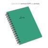 Caderno Feminino Solid Colors Verde 14x20 100 Fls