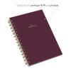 Caderno Feminino Solid Colors Marsala 14x20 100 Fls