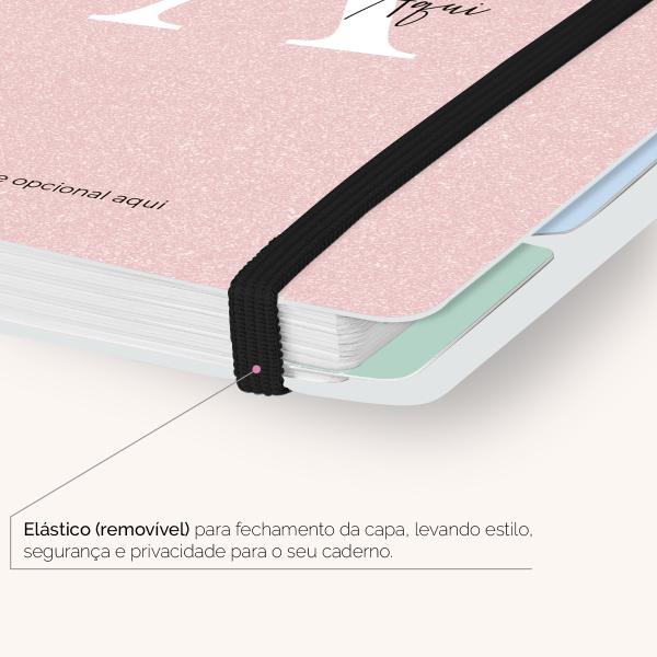 Iscool Disc Flex Personalizado A5 14x20 cm 80 Folhas Areia Sand Rosa