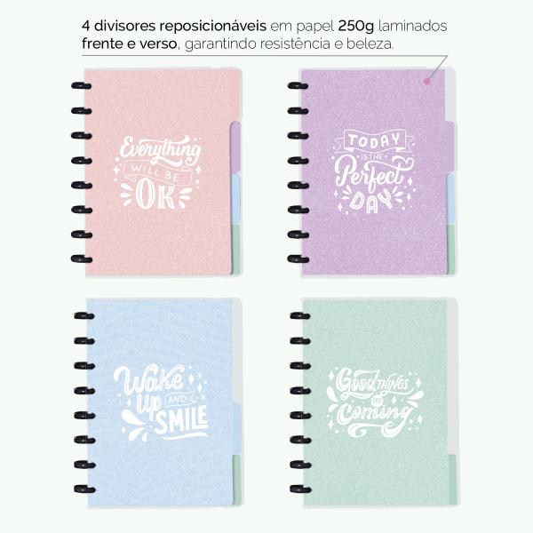 Iscool Disc Flex Personalizado A5 14x20 cm 80 Folhas Areia Sand Verde