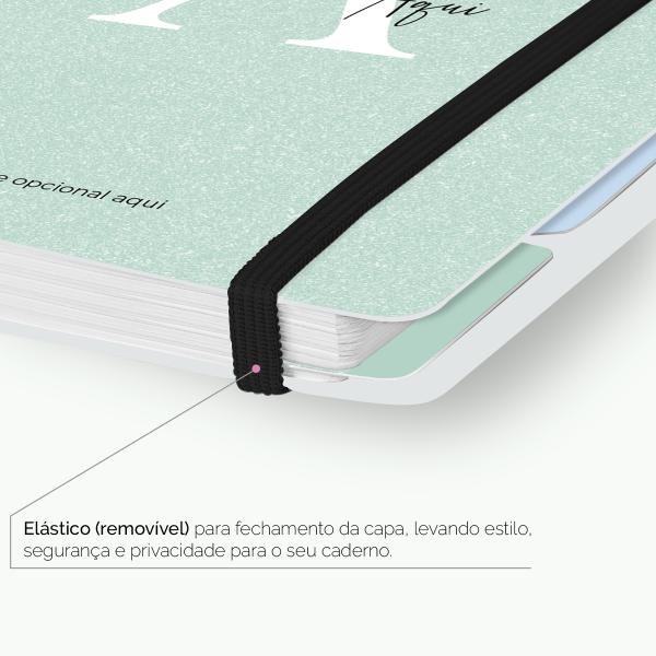 Iscool Disc Flex Personalizado A5 14x20 cm 80 Folhas Areia Sand Verde