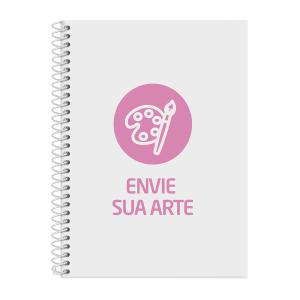 Caderno Feminino Colegial Personalizado Sua Arte 1 matérias
