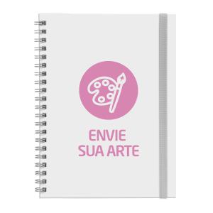 Caderno Universitário Plus Feminino Personalizado Envie Sua Arte 1 Matéria