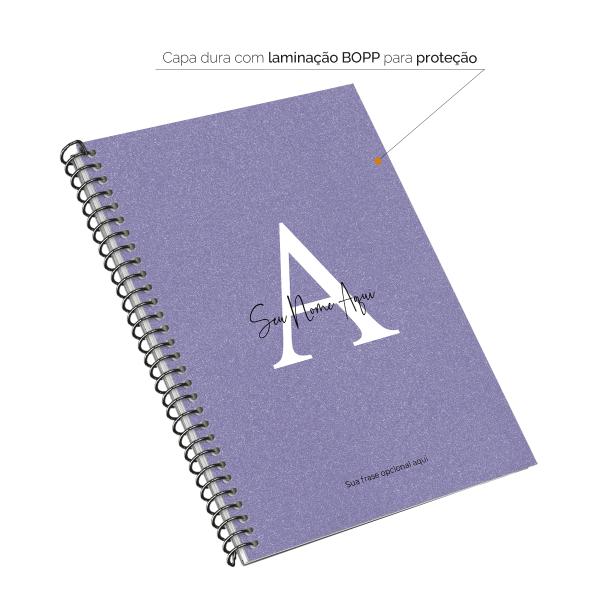 Caderno Colegial Personalizado 1 Matéria Areia Sand Very Peri