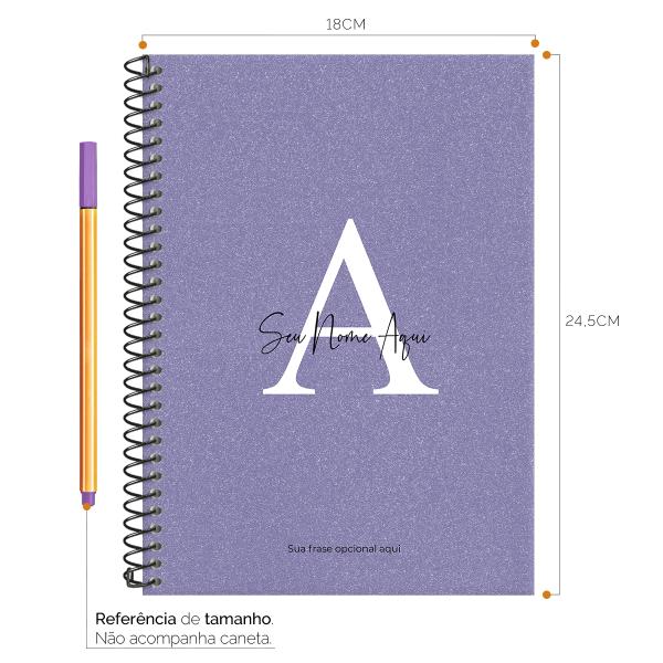 Caderno Colegial Personalizado 1 Matéria Areia Sand Very Peri