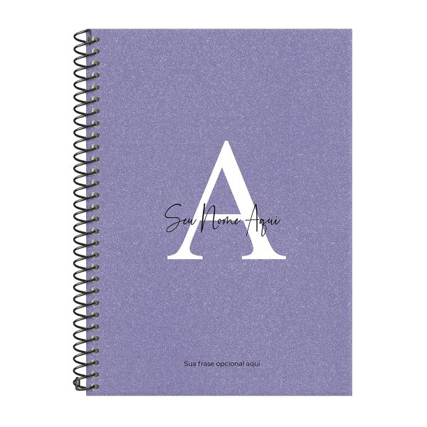 Caderno Colegial Personalizado 1 Matéria Areia Sand Very Peri