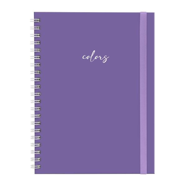 Caderno Universitário Plus 1 Matéria Solid Colors Lilás