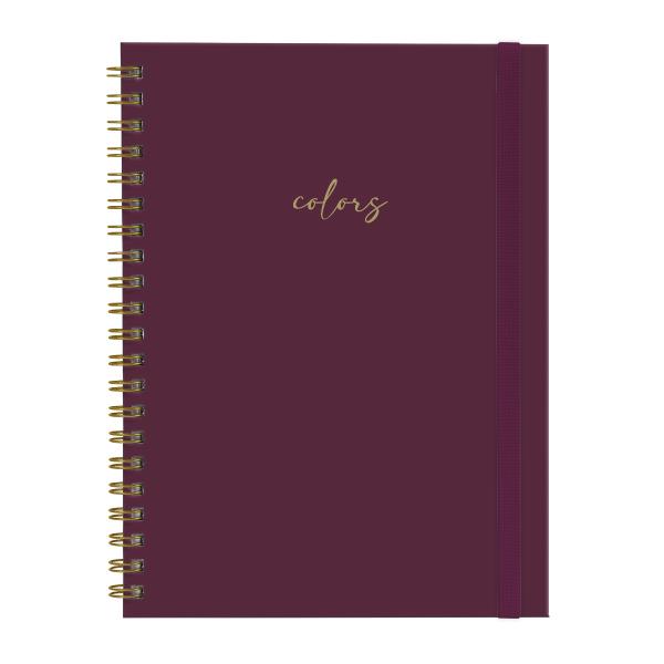 Caderno Universitário Plus 1 Matéria Solid Colors Marsala