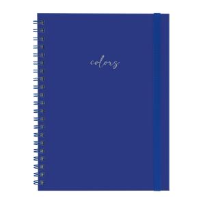 Caderno Universitário Plus 1 Matéria Solid Colors Azul Bic