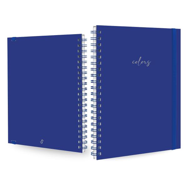 Caderno Universitário Plus 1 Matéria Solid Colors Azul Bic