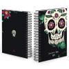 Agenda Diária Personalizada Monster Caveira Flor Preta