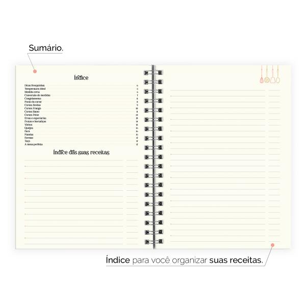 Caderno De Receitas Amor de Mãe Adoça a Vida 18x25cm