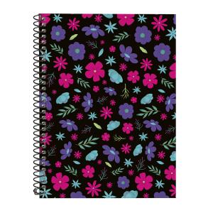 Caderno Universitário 1 Matéria Florescer Preto