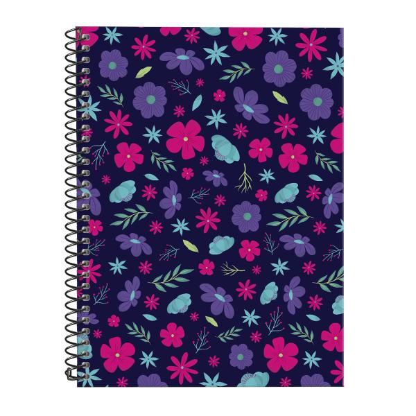 Caderno Universitário 1 Matéria Florescer Roxo
