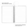 Caderno Pontilhado Bullet Journal Capa Aço Escovado 15x21cm