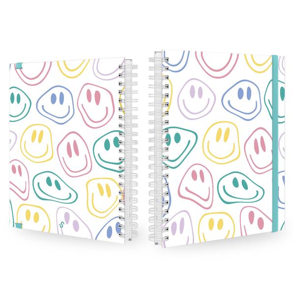 Caderno Universitário Plus 10 Matérias Retrô Happiness