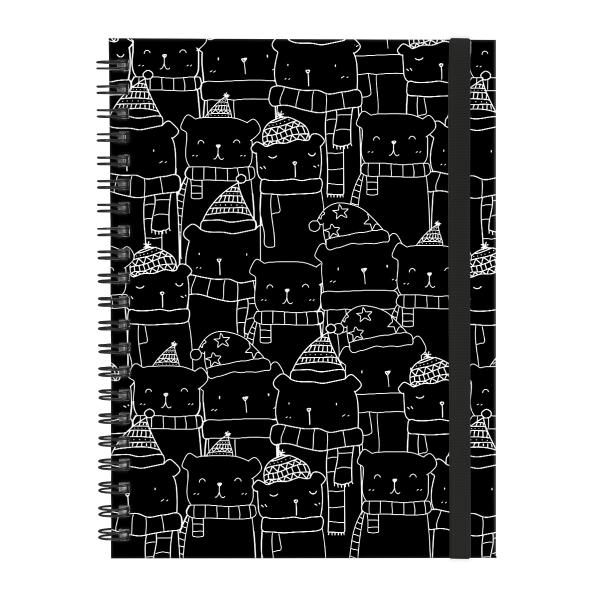 Caderno Universitário Plus 1 Matéria Little Bear Preto