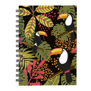 Caderno Tropical Tucano Preto