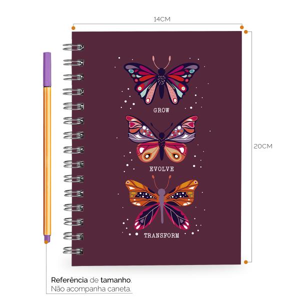 Caderno Butterfly Transform 14x20 100Fls