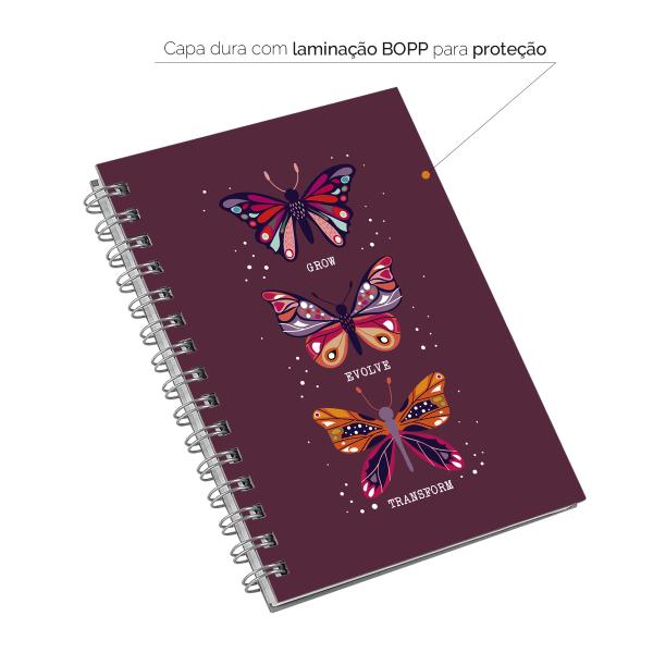 Caderno Butterfly Transform 14x20 100Fls