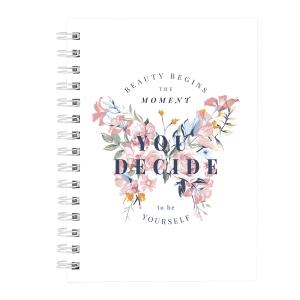 Caderno Butterfly Branco Rosa