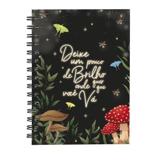 Caderno Bosque Mágico Preto