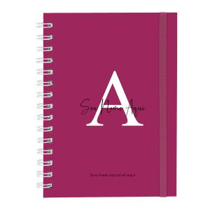 Caderno Plus Feminino Personalizado Moderna Colors Pink