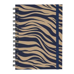 Caderno Plus Animal Print Zebra Nude