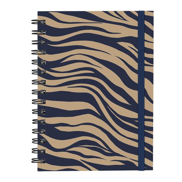 Caderno Plus Animal Print Zebra Nude 14x20 100 Fls