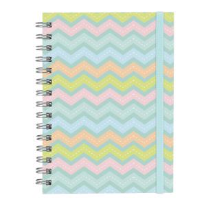 Caderno Feminino Plus Colors Sweet Chevron Verde