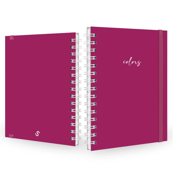 Caderno Feminino Plus Solid Colors Pink 14x20