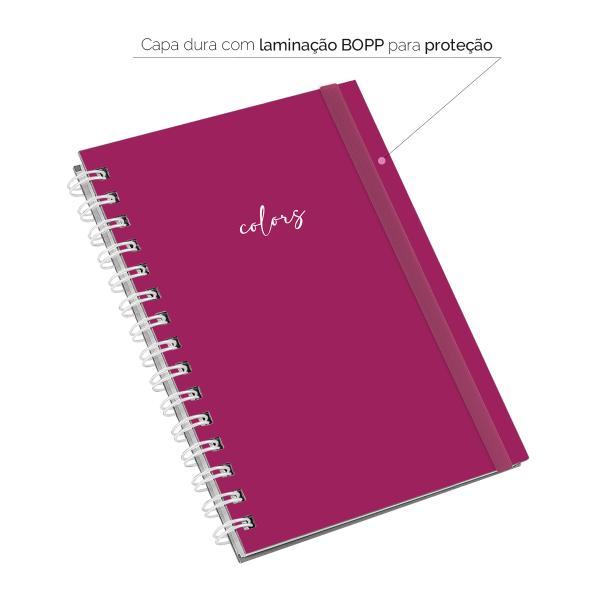 Caderno Feminino Plus Solid Colors Pink 14x20