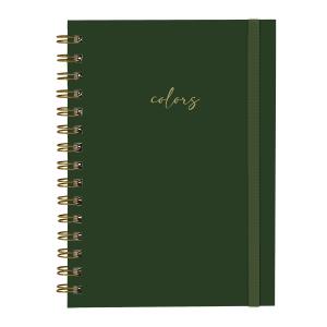 Caderno Plus Solid Colors Verde Militar