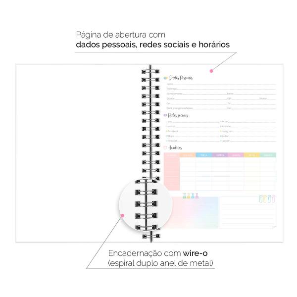Caderno Personalizado 1 Matéria Feminino Colorido Estrelas