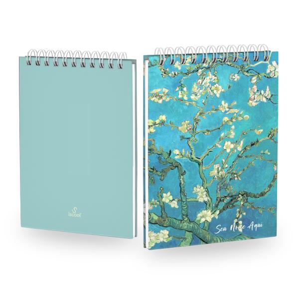 Sketchbook Bloco De Desenho Personalizado A5 Obras Amendoeira em Flor 180g