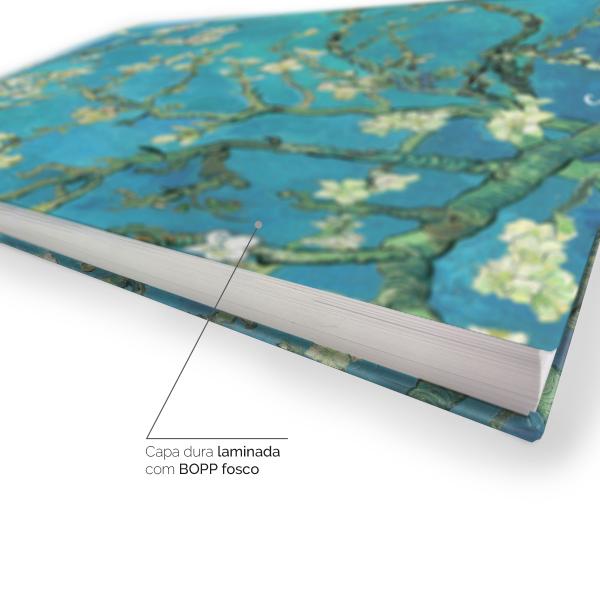 Sketchbook Bloco De Desenho Personalizado A5 Obras Amendoeira em Flor 180g