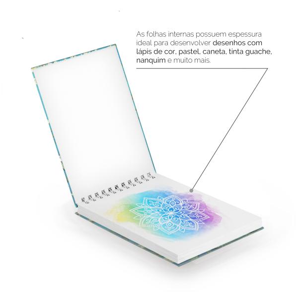 Sketchbook Bloco De Desenho Personalizado A5 Obras Amendoeira em Flor 180g