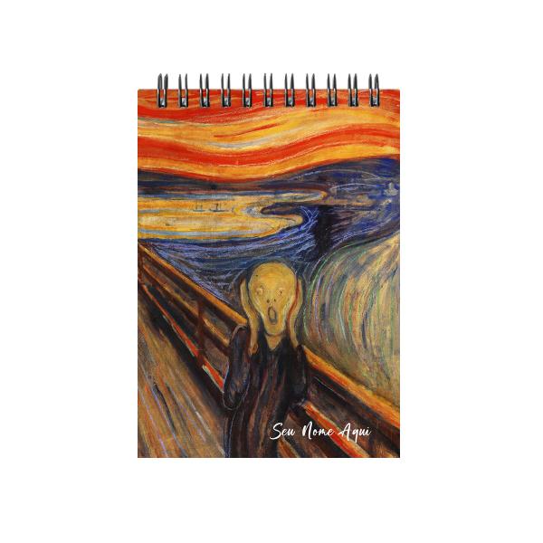 Sketchbook Bloco De Desenho Personalizado A5 Obras O Grito 180g