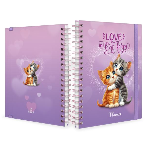 Planner Semanal Permanente Cats Love Lílas