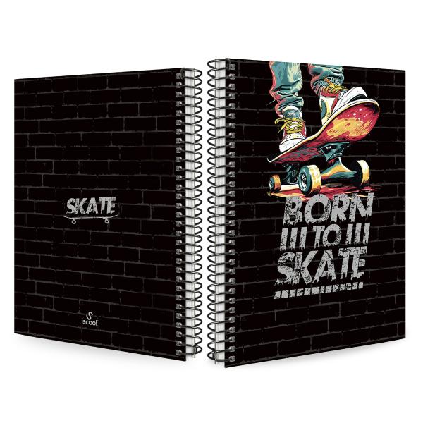 Caderno Colegial 1 Matéria Urban Skate