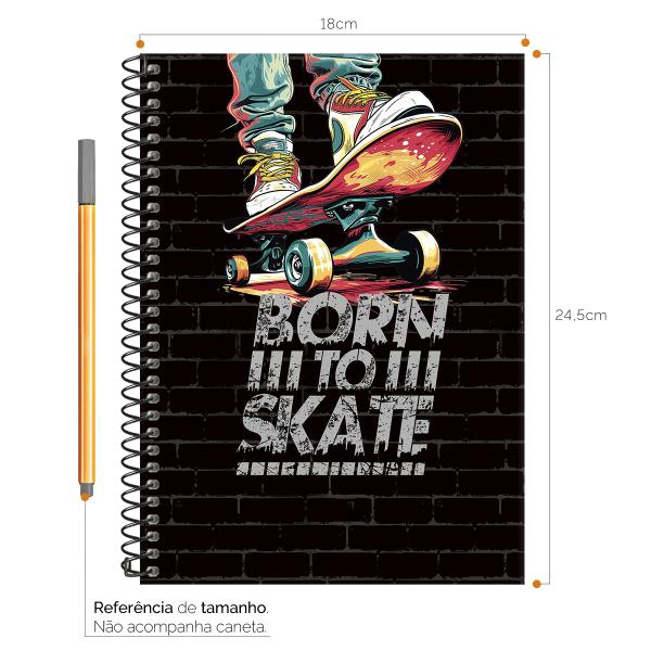 Caderno Colegial 1 Matéria Urban Skate