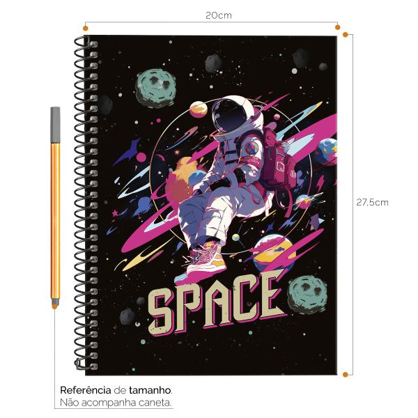 Caderno Universitário 1 Matéria Urban Space Pink