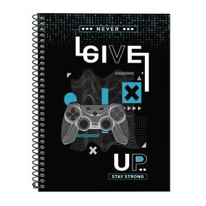 Caderno Universitário 1 Matéria Urban Game Azul