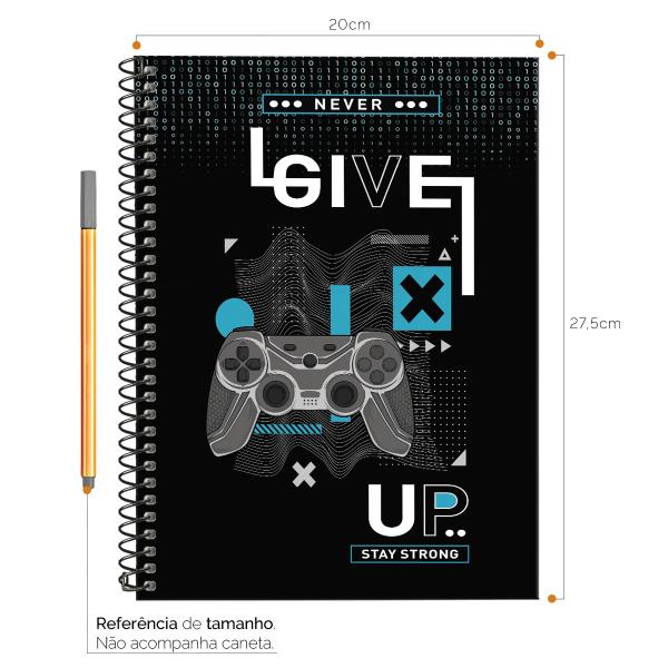 Caderno Universitário 1 Matéria Urban Game Azul