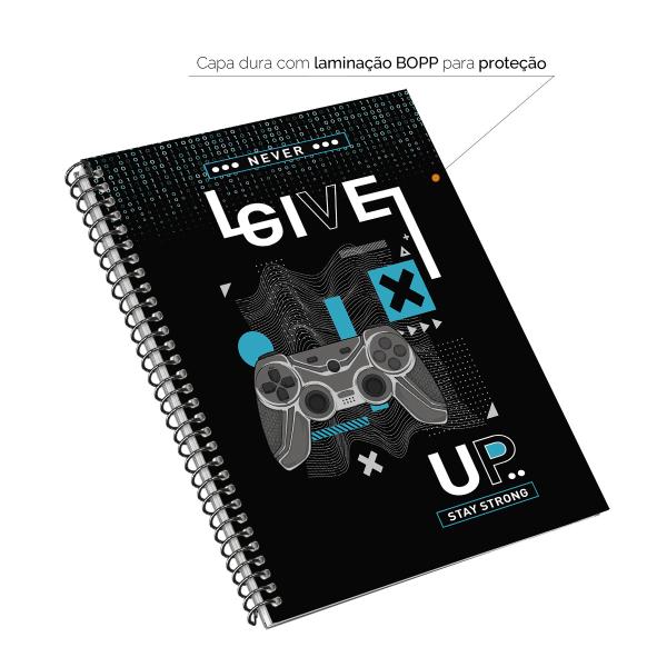 Caderno Universitário 1 Matéria Urban Game Azul