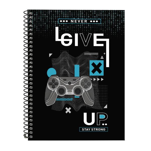 Caderno Universitário 1 Matéria Urban Game Azul