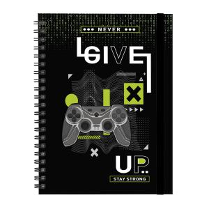 Caderno Universitário Plus 1 Matéria Urban Game Verde