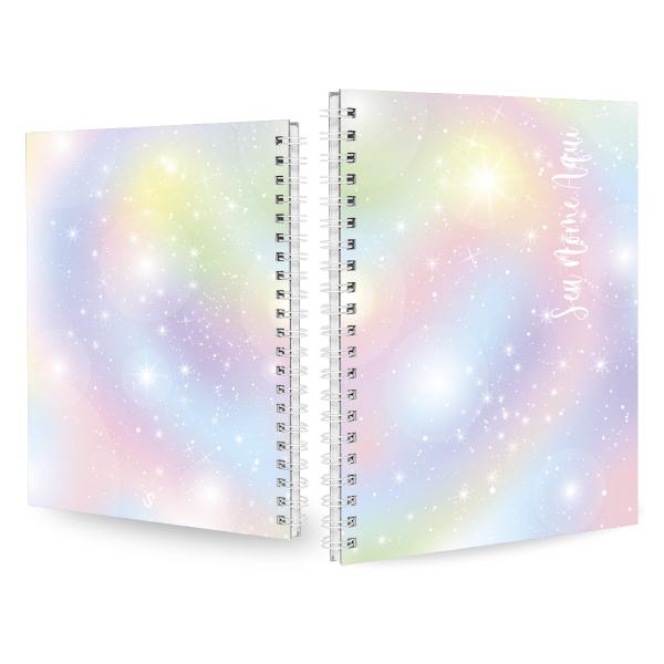 Caderno Personalizado 1 Matéria Feminino Color Estrelas